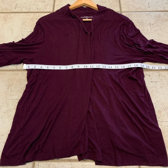 Croft & Barrow Burgundy Cardigan - 1X - Picture 2 of 5